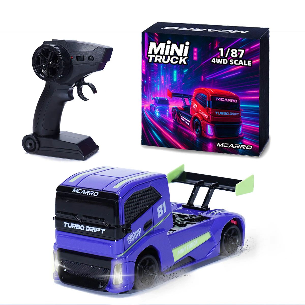 1:87 4WD Truck Car Drift Car Remote Control Version