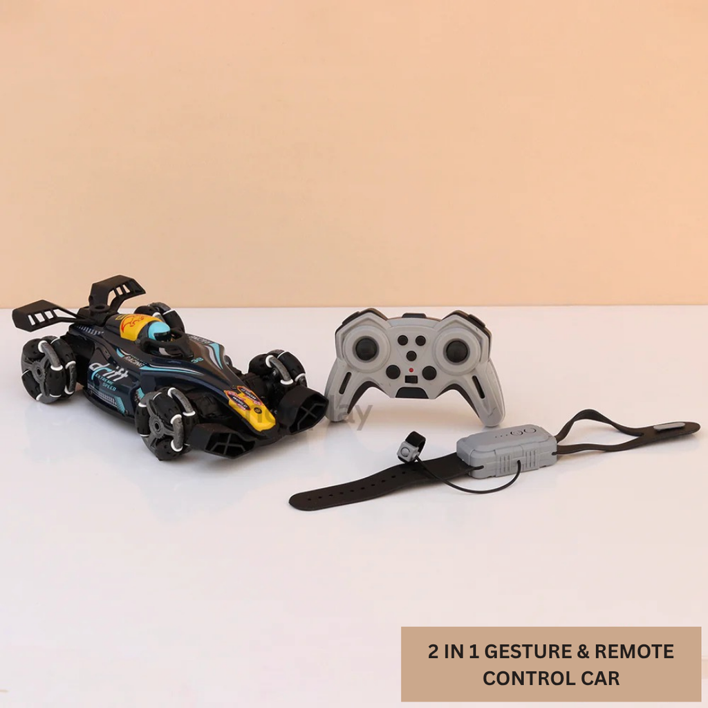 2 in 1 Gesture Control and Remote Control Racing Car