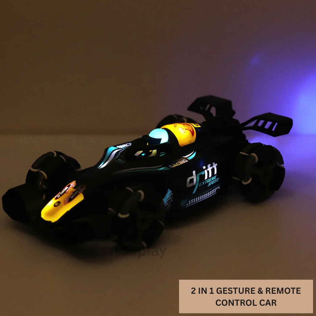 2 in 1 Gesture Control and Remote Control Racing Car