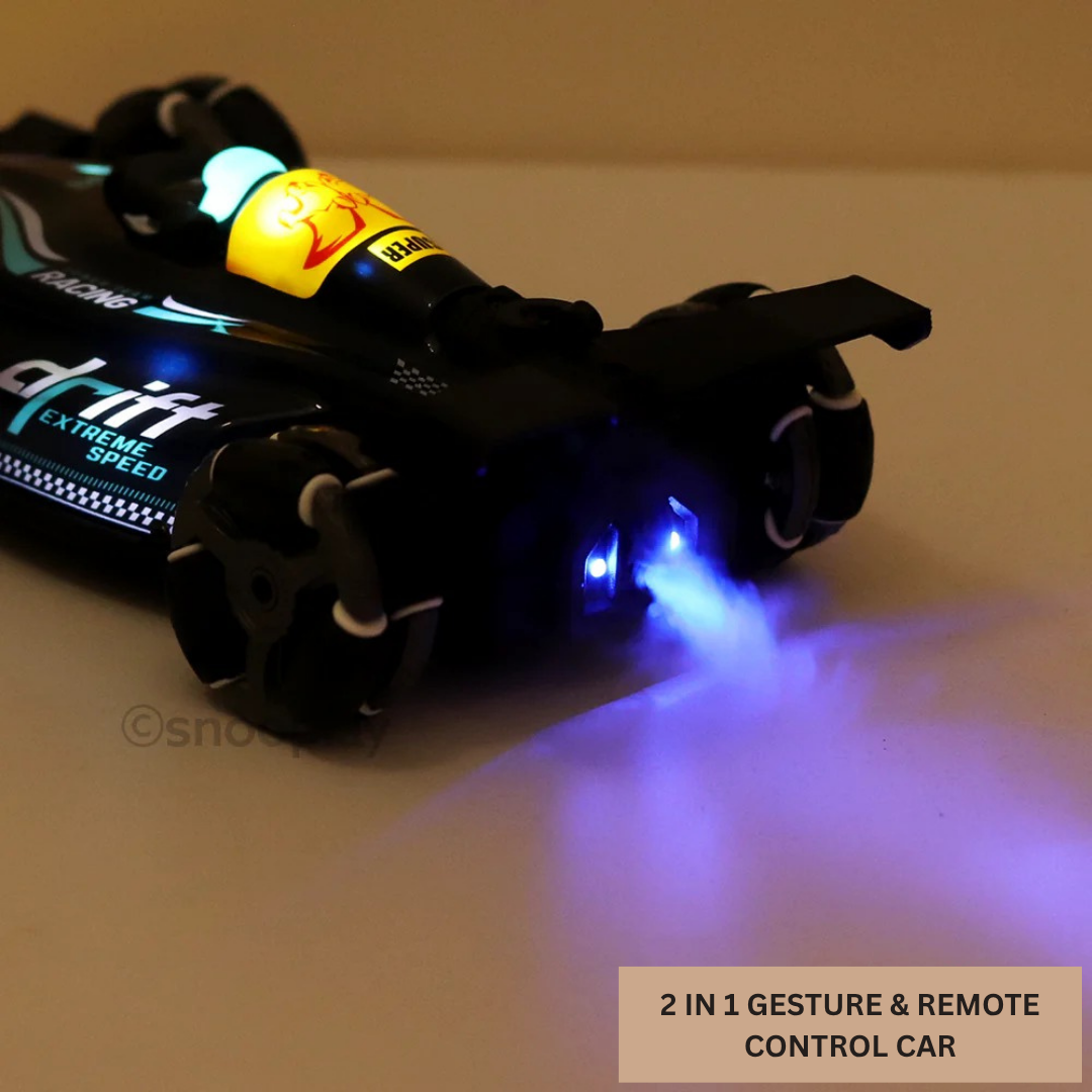 2 in 1 Gesture Control and Remote Control Racing Car