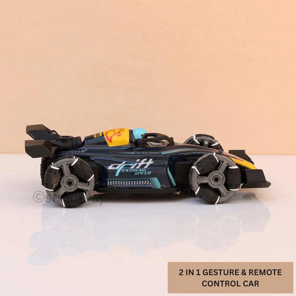 2 in 1 Gesture Control and Remote Control Racing Car