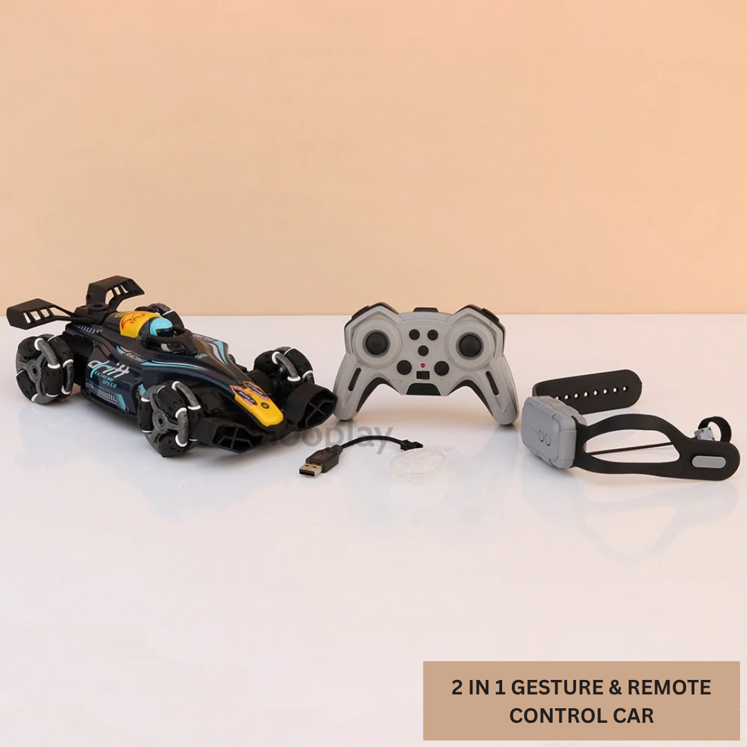 2 in 1 Gesture Control and Remote Control Racing Car