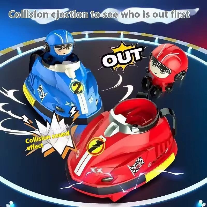 2-Player Remote Control Bumper Cars with Ejecting Drivers