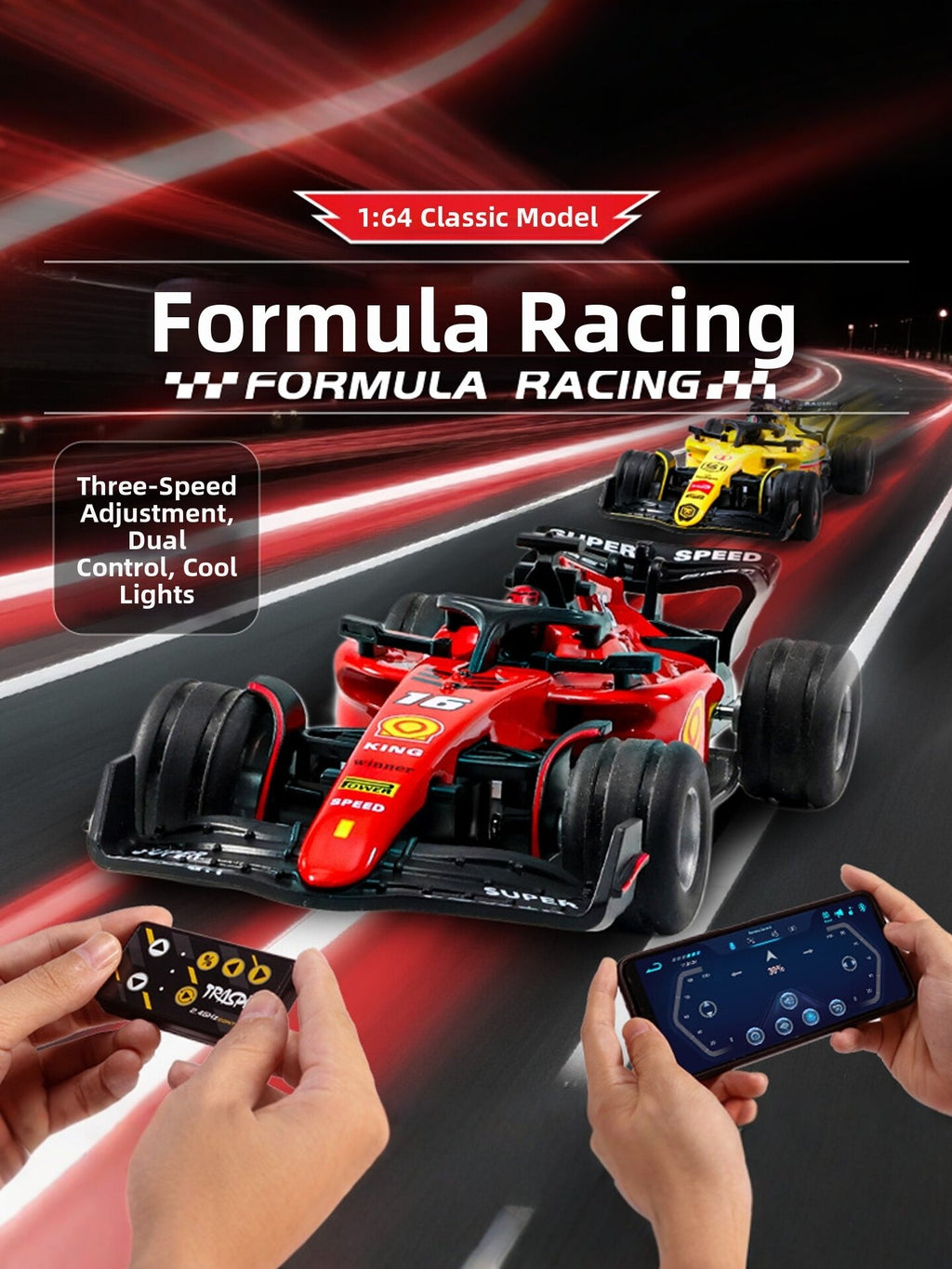 1/64 Scale RC F1 Car (2 F1 Cars)
