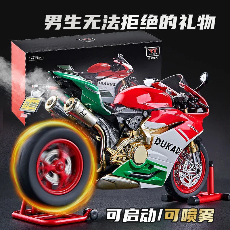 1:9 Diecast Ducati Bootable Spray Bike